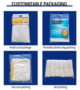 Sac de filtres à mailles fines blanches Sac de passoire de peinture en nylon pour filtrer les taches de peinture et la plupart des types de liquides - Product Image 4