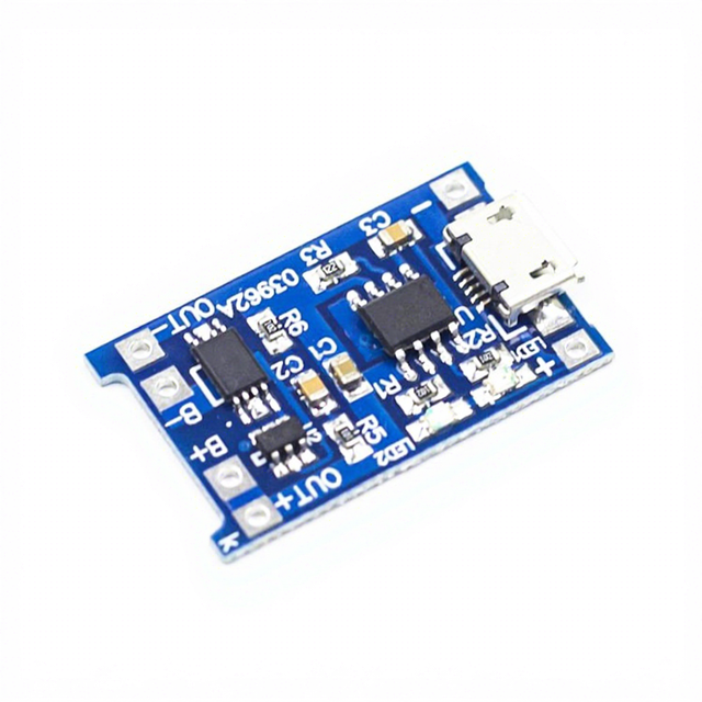 10pcs/lot TP4056 5V 1A 18650 Lithium Battery Protection Board Micro USB Interface with Protection Charger Module