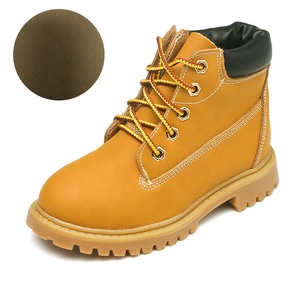 IRONDONKEY Zapatos de camping para niños Botas casuales de cuero de otoño e invierno Botas cortas - Product Image 4