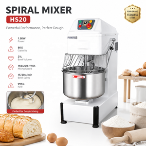 Mezcladora de Harina de Alta Resistencia de 20 l y 30 kg, Amasadora de Harina Vertical en Espiral, Máquina para Amasar Masa para Panadería - Product Image 1