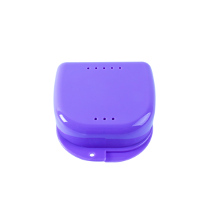 علبة حافظة محمولة نحيفة مخصصة للأسنان الاصطناعية مع شعار مخصص - Product Image 2