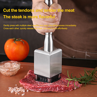 Attendrisseur de viande manuel Marteau à viande Maillet Pounder Attendrisseur de viande en acier inoxydable 304 pour steak boeuf porc poulet