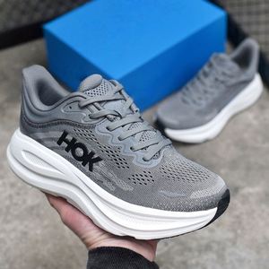 Chaussures de course en cuir de vachette à lacets avec logo de designer 2026 pour hommes et femmes, respirantes, confortables, antidérapantes, baskets décontractées HOKAS - Product Image 3