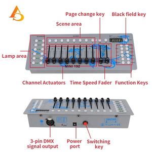 Contrôleur de batterie 4,2 V 5600 mA DMX 512, console d'éclairage mini en aluminium 192 canaux - Product Image 5