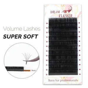 Dreamflowerlashes Individual Volume Lashes Soft Private Label Natural Eyelash Extension Customized Lashes