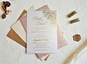 Vente en gros <span class=keywords><strong>de</strong></span> cartes <span class=keywords><strong>de</strong></span> remerciement personnalisées Yzj marque Guangdong carton d'estampage <span class=keywords><strong>de</strong></span> feuille d'or pour invitation <span class=keywords><strong>de</strong></span> <span class=keywords><strong>voeux</strong></span> <span class=keywords><strong>de</strong></span> mariage d'affaires - Product Image 6