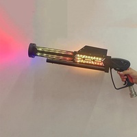 Machine à brouillard CO2 portable avec LED RGB, alimentée par piles AA, portée de pulvérisation de 8 à 10 m, idéale pour les fêtes d'anniversaire, Halloween, Noël, Nouvel An