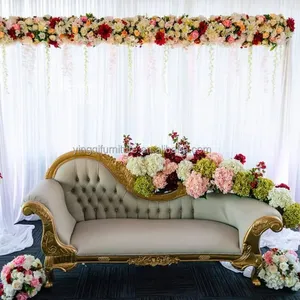 Cadeira de sofá de casamento estilo indiano,