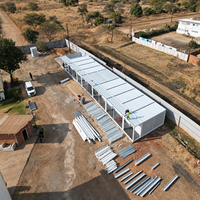 Maison préfabriquée en conteneur pour réinstallation d'urgence avec fenêtres en PVC, Casas Contenedor Para Emergencias, Bâtiment de bureaux