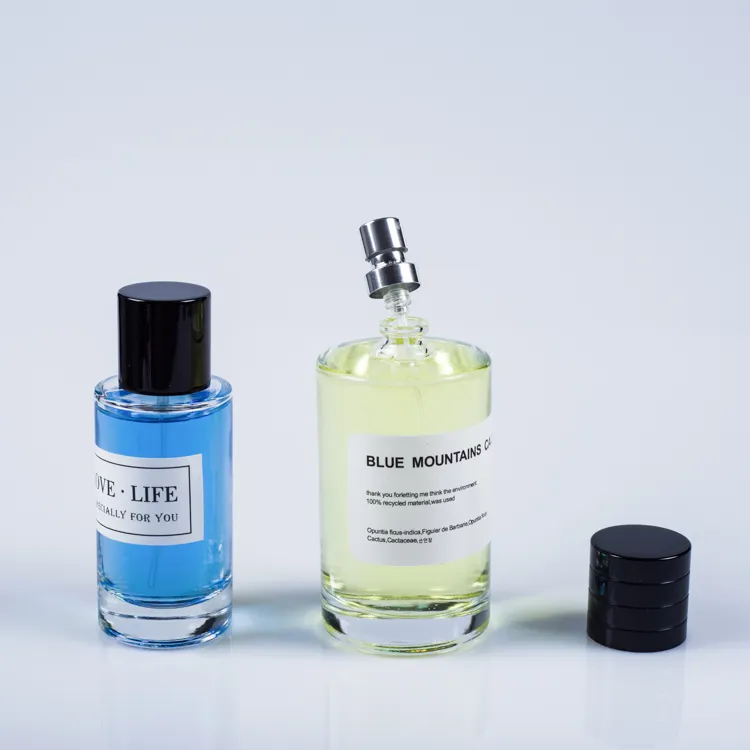 Botol Parfum Kaca Silinder, Botol Parfum Bening 30Ml 50Ml 100 Ml