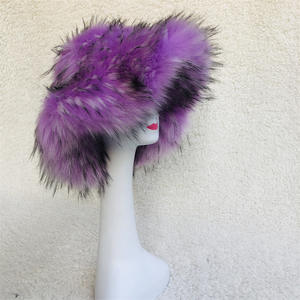 Topi Musim Dingin Wanita FF4913, Topi Bulu Halus Lembut Hangat, Topi Bucket Bulu Imitasi - Product Image 5