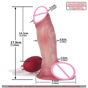Godes éjaculants en mouvement à peau OS-ADLZS5055 avec ventouse Jouets sexuels éjaculants en silicone pour couple lesbien <span class=keywords><strong>Massage</strong></span> <span class=keywords><strong>anal</strong></span> du point G - Product Image 6
