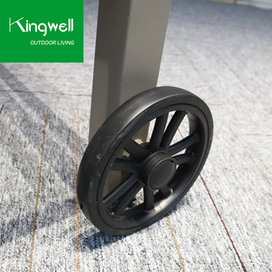 <span class=keywords><strong>Chaise</strong></span> <span class=keywords><strong>longue</strong></span> de plage réglable en <span class=keywords><strong>aluminium</strong></span> résistante aux UV avec roues pour <span class=keywords><strong>piscine</strong></span> - Product Image 4