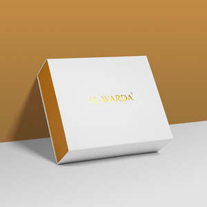 Boîte Cadeau Pliante de Luxe Personnalisée en Carton Rigide <span class=keywords><strong>Blanc</strong></span> Doré Recyclable avec Couvercle Magnétique Gaufré et Lamination Mate pour - Product Image 1