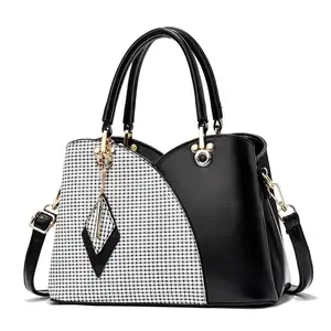 New Trendy Fashion Classic Pu Leather Ladies Hand Bag Shoulder Crossbody Bag Women Tote Bag 2024