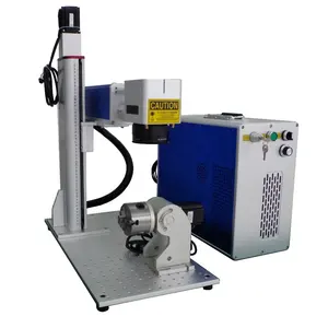 Rayfine 30w 50w 60w split portable type color engraving fiber laser marking machine metal cutting machine