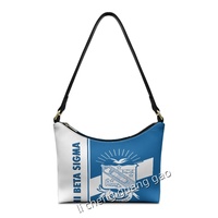 Sac à bandoulière pour femme en PU, style Phi Beta Sigma, très tendance, idéal pour l'extérieur