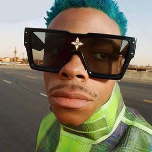 Lunettes de soleil rétro tendance 2025 pour femmes, monture carrée surdimensionnée colorée, pour hommes - Product Image 3