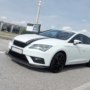 สปลิตเตอร์หน้ารถยนต์ Seat Leon Mk3.5 รุ่นปี 2017-2019 ยี่ห้อ Amp Z  วัสดุคาร์บอนไฟเบอร์  ผิวสัมผัสแบบด้าน  ชุดแต่งกันชนหน้า - Product Image 1