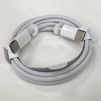 Câble de charge rapide tressé USB-C vers USB-C de 1,8 m (6 pieds) PD 60W pour synchronisation des données, compatible avec les modèles 14, 15, 16, 17, 18 Pro - Vente en gros
