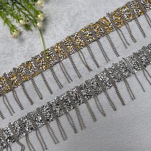 5cm elegante oro bordado Romy encaje diseños ecológicos a granel ropa manualidades decoración para prendas zapatos Floral - Product Image 1