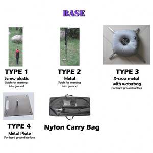 Spanduk tahan angin kustom iklan bendera pantai grosir bendera bulu putih bendera bulu dengan Logo cetak kustom - Product Image 4