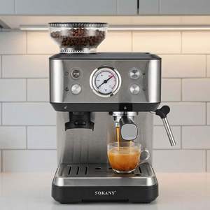 1.6L <strong>Grinder</strong> <strong>with</strong> <strong>Built-in</strong> Grinding <strong>Espresso</strong> Coffee <strong>Machine</strong> the <strong>Best</strong> Household Coffee Maker - Product Image 4