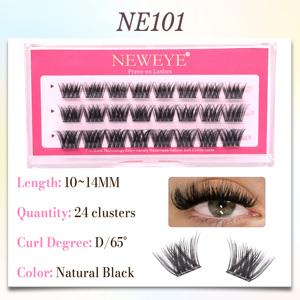 Wholesale 3 -Row Strong Hold Glue Free <strong>False</strong> <strong>Eyelashes</strong> 10-14mm D Curl 3D <strong>Effect</strong> No Glue Needed Self-Adhesive Lash Extension - Product Image 6