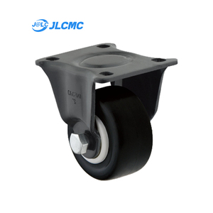 JLCMC Metall-Seitenbremse Mittellast-Flachplatten-Lenkrolle mit Gummi für Werkstattausrüstung - Product Image 1