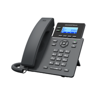 Teléfono IP SIP PoE Grandstream GRP2602P, 4 Líneas SIP, Pantalla LCD Retroiluminada, Audio HD Opus, Conferencia de 5 Vías, Teléfono VoIP para Hoteles, Oficinas y Negocios
