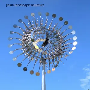 Escultura cinética do vento arte do aço inoxidável do metal exterior para venda