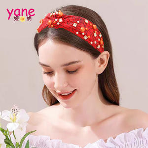 Diademas de Halloween con perlas de diamantes, diademas de calavera alta para mujer, accesorios para el cabello con nudo a la moda, venta al por mayor - Product Image 4