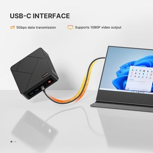 BOSGAME E4 Mini PC AMD Ryzen 5 3550H 16GB DDR4 512GB SSD PCIe 8-Core Grafica Radeon Doppia RJ45 Display Triplo 4K USB-C USB 3.2 - Product Image 5