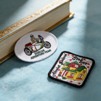 Patch brodé personnalisé toutes formes, multicolore, en sergé, pour veste streetwear, sac à dos, chapeau, décoration, prix usine OEM