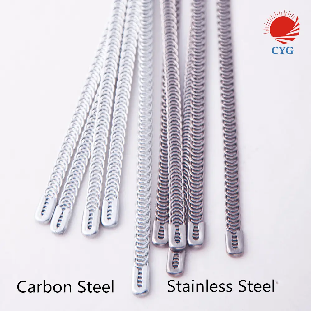 ossa galvaniche professionali in acciaio al carbonio Premium 10mm 10cm corsetto per disossare in acciaio a spirale