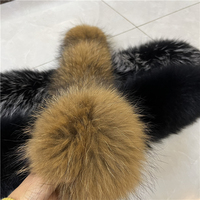 Écharpes en fourrure de raton laveur véritable, cheveux naturels authentiques