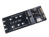 Carte adaptateur NGFF vers SATA, carte adaptateur NVME vers SFF8654, carte d'extension de disque dur SSD à protocole NVMe