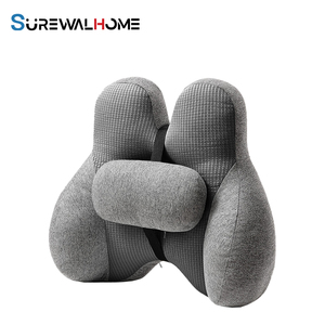 Cojín Lumbar Ajustable SUREWALHOME, Cojín Ergonómico para la Espalda para Oficina, Silla <span class=keywords><strong>de</strong></span> <span class=keywords><strong>Auto</strong></span>, Cojín Transpirable para Respaldo - Product Image 1