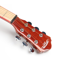 Guitare acoustique OEM Caravan Music Red Binding 40 pouces avec plaque de protection gratuite