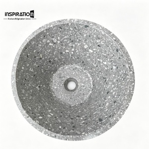 Lavabo da appoggio in terrazzo con chip misti per appartamenti di design, lavori di ristrutturazione e costruzione di bagni moderni - Product Image 1