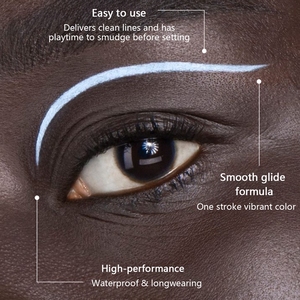 Vente en gros Eyeliner en gel crémeux longue durée à haute teneur en pigments Maquillage des yeux colorés de haute qualité Crayon Eyeliner blanc naturel personnalisé - Product Image 3