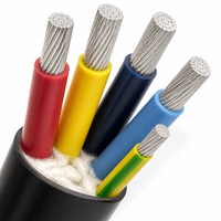 Kabel Daya Inti Aluminium Berlapis Baja 0.6/1kV YJLV22 YJLV Berisolasi XLPE 5 Inti 4x95mm2+1x50mm2 4x120mm2+1x70mm2 Bawah Tanah