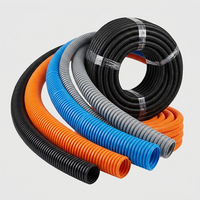 Tubería Corrugada Flexible Negra de PA de 20mm, Resistente a la Abrasión, para Protección de Cableado Automotriz, Venta al por Mayor de Fábrica