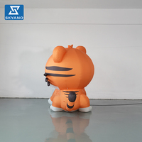 Modelo de Tigre Inflable Gigante Personalizado, Mascota Animal Inflable para Decoración de Eventos al Aire Libre y Publicidad