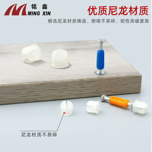 Ming Xin Insert de connexion en nylon métrique à rainures larges pour meubles et armoires LJ118 - Product Image 3