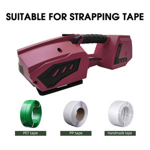 Mesin bundel karton kompak alat Strapping elektrik genggam otomatis bertenaga baterai Gear-Driven untuk pengemasan makanan - Product Image 3