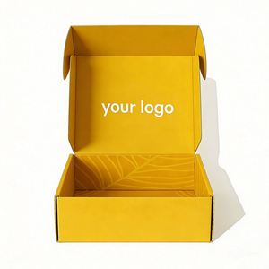 Factory Direct Customizable Yellow <b>Paper</b> Shipping Box Eco-friendly Ideal for E-commerce & Gift Packaging - Product Image 1