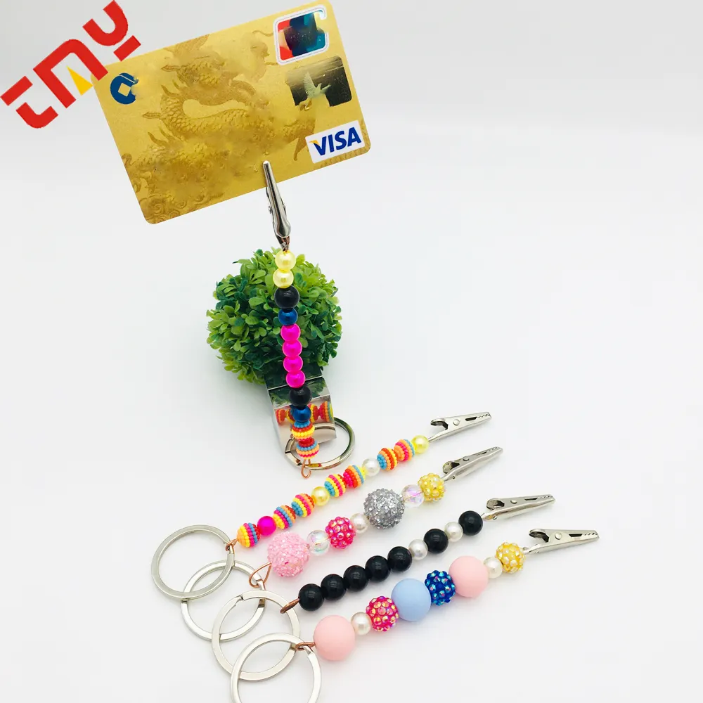 Luxury Keyring Atm Bank Plastic Card Grabber Clips For Long Nails,Wholesale Designer Custom Credit Debit Card Grabber Key Chain