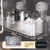 Étagère de rangement murale rotative en acier inoxydable avec ventouse, étagère de rangement pour salle de bain, boîte de rangement pour serviettes de visage, fixation murale