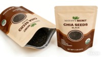 Op maat gemaakte logo bedrukte plastic verpakkingen aluminiumfolie ritssluitende zakken voedselveilige waterdichte zak voor chia zaden koffie thee verpakking